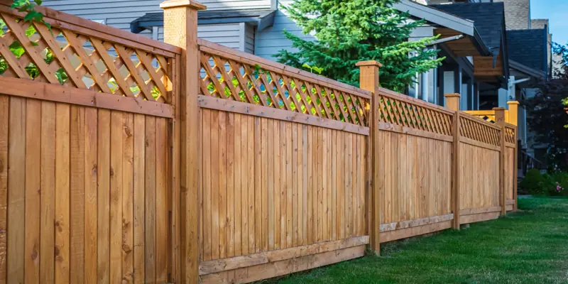 Boise lattice fence